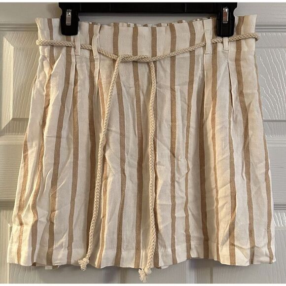 American Eagle Striped Skirt with Rope Belt NWT Size Medium - Picture 1 of 3